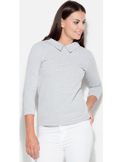 ŠEDÁ HALENKA S LÍMEČKEM K253 GREY (Velikost L)
