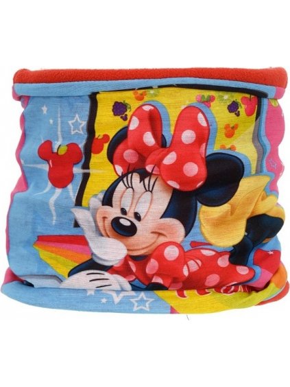 MINNIE MOUSE DÍVČÍ NÁKRČNÍK S CELOPLOŠNÝM POTISKEM