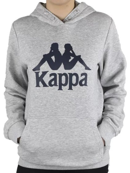 ŠEDÁ MIKINA KAPPA TAINO KIDS HOODIE (Velikost 140)
