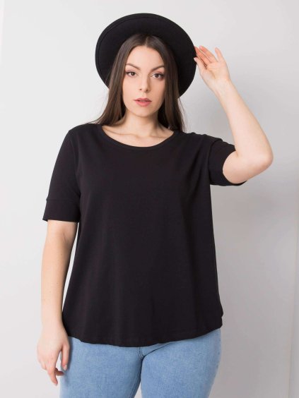 ČERNÉ DÁMSKÉ BASIC TRIČKO (Velikost XL)