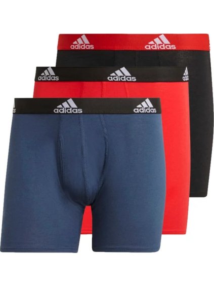 BAREVNÁ SADA BOXEREK ADIDAS LOGO BOXER BRIEFS 3 PAIRS