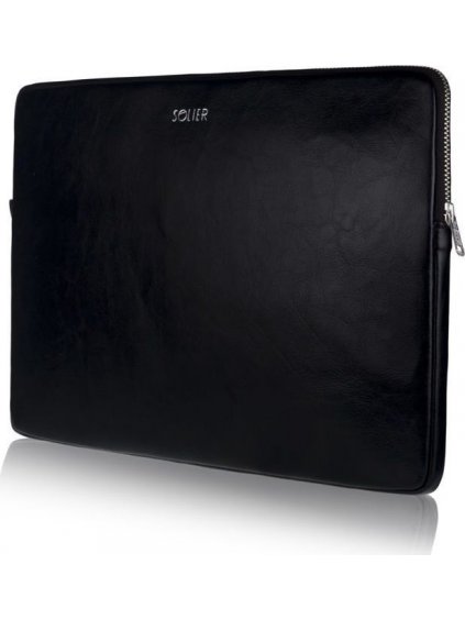 KOŽENÉ ČERNÉ POUZDRO PRO NOTEBOOK 15"