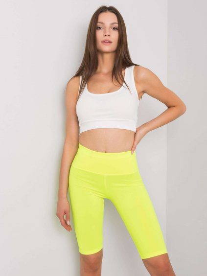 NEONOVĚ ŽLUTÉ BIKER SHORTS