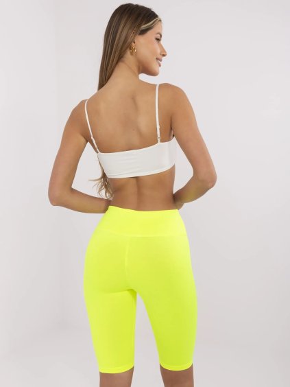 NEONOVĚ ŽLUTÉ BIKER SHORTS