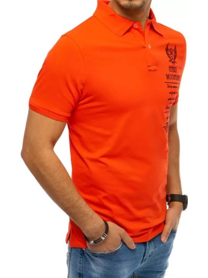 ORANŽOVÁ POLOKOŠILE S VÝŠIVKOU