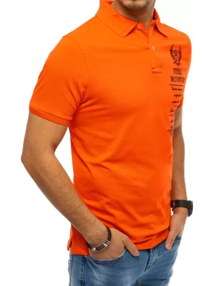 ORANŽOVÁ POLOKOŠILE S VÝŠIVKOU