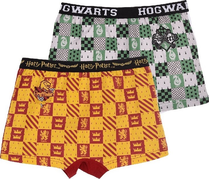 DVOJBALENÍ BOXEREK HARRY POTTER - ZELENÁ/ORANŽOVÁ