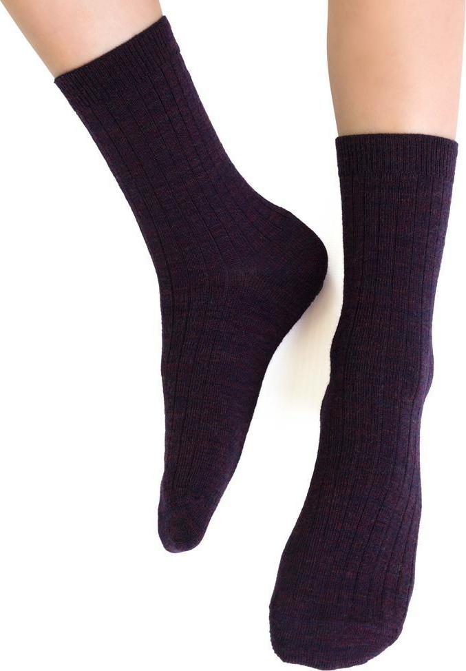 FIALOVÉ DĚTSKÉ NEKOMPRESNÍ MERINO PONOŽKY ART.130