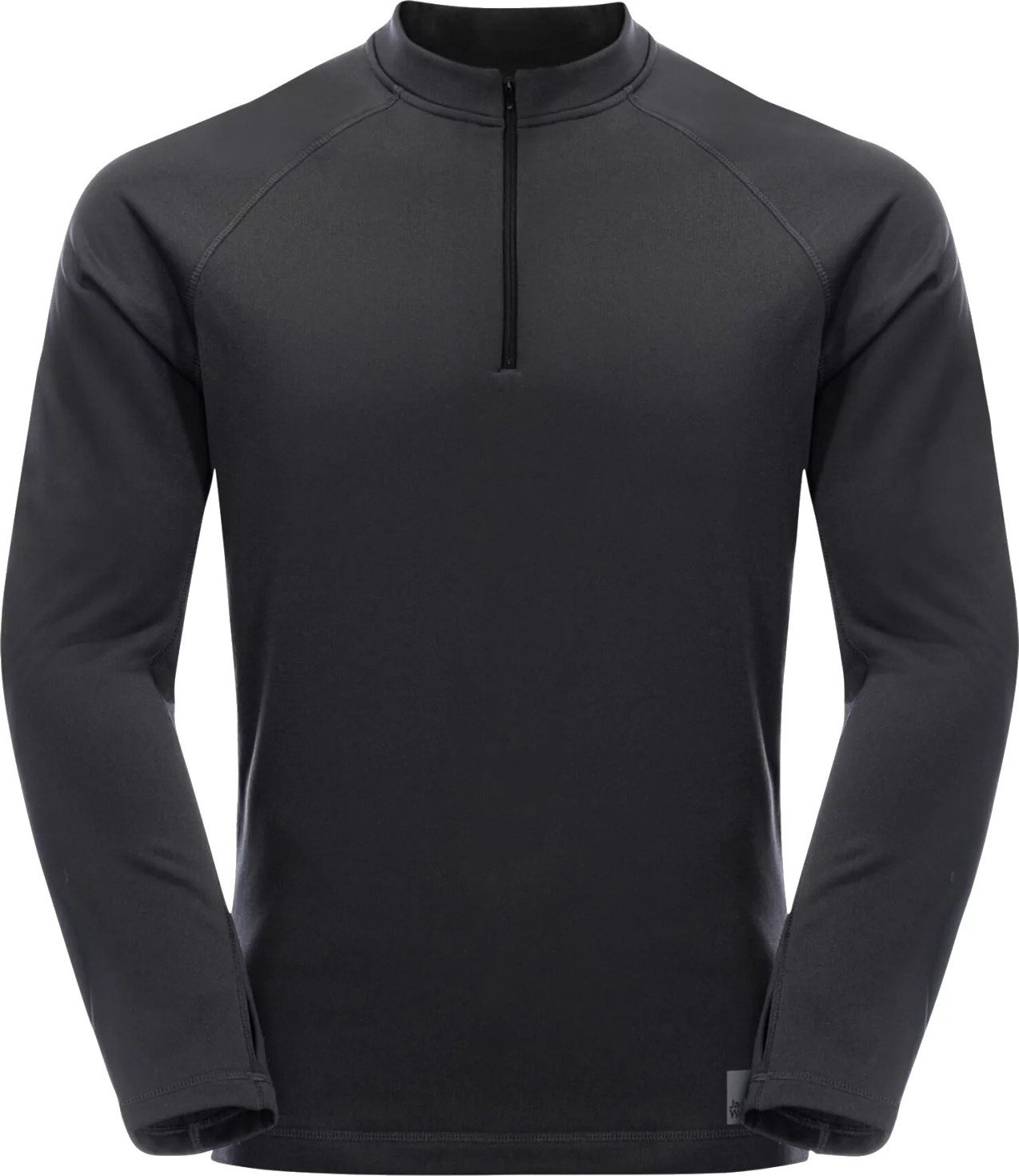 ČERNÁ PÁNSKÁ FLEECOVÁ MIKINA JACK WOLFSKIN BIKE COMMUTE FLEECE HZ M