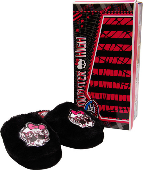 MONSTER HIGH ČERNÉ PANTOFLE