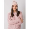 PUDROVÁ ČEPICE Z PLETENINY (Velikost ONE SIZE)