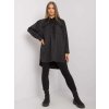 ČERNÁ DÁMSKÁ OVERSIZE SAMETOVÁ KOŠILE (Velikost ONE SIZE)