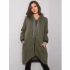 KHAKI DÁMSKÁ DLOUHÁ MIKINA NA ZIP (Velikost S/M)