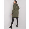 KHAKI DÁMSKÁ DLOUHÁ MIKINA NA ZIP (Velikost S/M)
