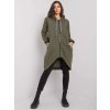 KHAKI DÁMSKÁ DLOUHÁ MIKINA NA ZIP (Velikost S/M)