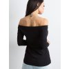 DÁMSKÝ ČERNÝ TOP S ODHALENÝMI RAMENY (Velikost XS)