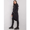 ČERNÁ DÁMSKÁ DLOUHÁ MIKINA NA ZIP (Velikost S/M)