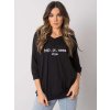ČERNÁ DÁMSKÁ MIKINA S NÁPISEM (Velikost S/M)