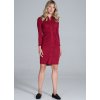ČERVENÉ KOŠILOVÉ ŠATY S NAŘASENÍM (Velikost S)