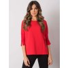 ČERVENÉ DÁMSKÉ OVERSIZE TRIČKO S 3/4 RUKÁVY (Velikost S/M)