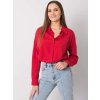 ČERVENÁ DÁMSKÁ OVERSIZE KOŠILE S DLOUHÝMI RUKÁVY (Velikost ONE SIZE)