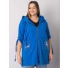 MODRÁ DÁMSKÁ MIKINA NA ZIP S KAPSAMI (Velikost ONE SIZE)