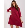 VÍNOVÉ ŠATY JAMELIA S KRAJKOVOU ZÁDOVOU ČÁSTÍ (Velikost S/M)