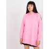 RŮŽOVÁ VOLNÁ BASIC MIKINA CANBERRA (Velikost L/XL)