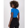 MODRÝ CROP TOP MONTREAL (Velikost XS)