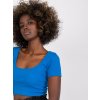 MODRÝ CROP TOP MONTREAL (Velikost XS)