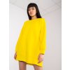ŽLUTÁ BAVLNĚNÁ OVERSIZE MIKINA MANACOR (Velikost L/XL)