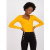 SVĚTLE ORANŽOVÝ TRIČKO TRACY S OZDOBNÝM VÝSTŘIHEM (Velikost S)