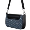 DAVID JONES ČERNO-MODRÁ MENŠÍ KABELKA S DENIMEM (Velikost ONE SIZE)