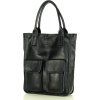 MARCO MAZZINI ČERNÁ SHOPPER BAG S KAPSAMI (Velikost ONE SIZE)