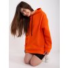ORANŽOVÁ BASIC MIKINA TENERIFE S KAPUCÍ (Velikost S/M)