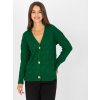 TMAVĚ ZELENÝ PLETENÝ SVETŘÍK NA KNOFLÍKY (Velikost ONE SIZE)