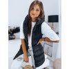 ČERNÁ PROŠÍVANÁ VESTA BRITA (Velikost S)