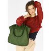 MARCO MAZZINI ZELENÁ PLETENÁ SHOPPER BAG (Velikost ONE SIZE)