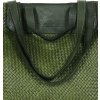 MARCO MAZZINI ZELENÁ PLETENÁ SHOPPER BAG (Velikost ONE SIZE)