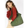 MARCO MAZZINI ZELENÁ PLETENÁ SHOPPER BAG (Velikost ONE SIZE)