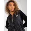 ČERNÁ BOMBER MIKINA NA ZIP (Velikost L/XL)