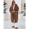 HNĚDÝ DLOUHÝ KABÁT MELVIN (Velikost ONE SIZE)