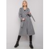 (VEL. ONE SIZE) SVĚTLE ŠEDÝ DÁMSKÝ KABÁT (Velikost ONE SIZE)