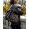 MARCO MAZZINI TMAVĚ HNĚDÁ "BOWLING BAG" (Velikost ONE SIZE)