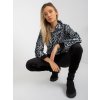 ČERNO-BÍLÝ LEOPARDÍ KOMPLET Z VELURU (Velikost L)