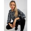 ČERNO-BÍLÝ LEOPARDÍ KOMPLET Z VELURU (Velikost L)