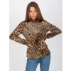 VELUROVÁ HALENKA S LEOPARDÍM VZOREM (Velikost ONE SIZE)