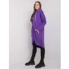 FIALOVÁ DÁMSKÁ DLOUHÁ MIKINA NA ZIP (Velikost S/M)