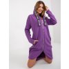FIALOVÉ MIKINOVÉ ŠATY NA ZIP (Velikost S/M)