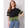 ČERNÉ DÁMSKÉ TRIČKO S NÁPISEM (Velikost S)